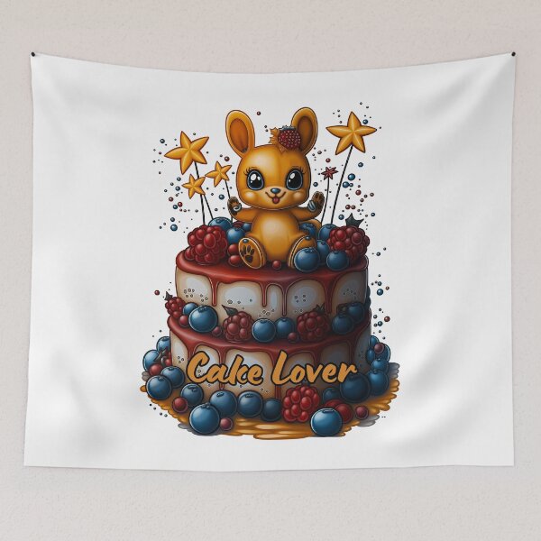 Item preview, Cake Lover Bunny designed and sold by BukkyStory.