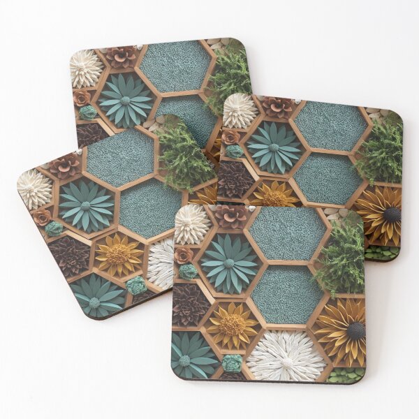 Item preview, Honeycomb Harmony A Symphony of Colors and Textures designed and sold by yaser1234.