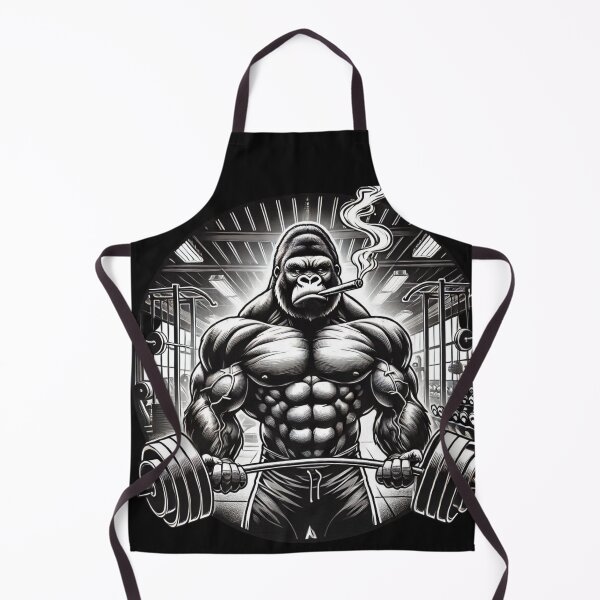 Item preview, Silver Back Gym Gorilla Stogie Lifts designed and sold by neildoch.
