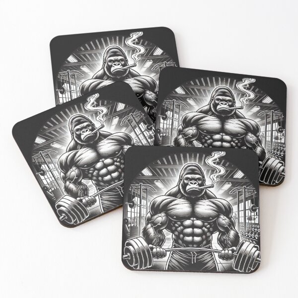 Item preview, Silver Back Gym Gorilla Stogie Lifts designed and sold by neildoch.