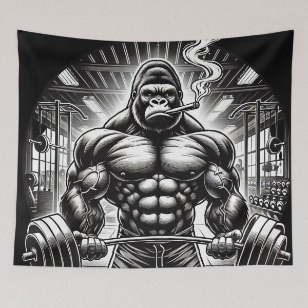 Item preview, Silver Back Gym Gorilla Stogie Lifts designed and sold by neildoch.