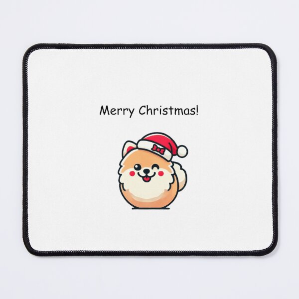 Item preview, Cute Pomeranian Christmas Greeting designed and sold by LovingPresence.