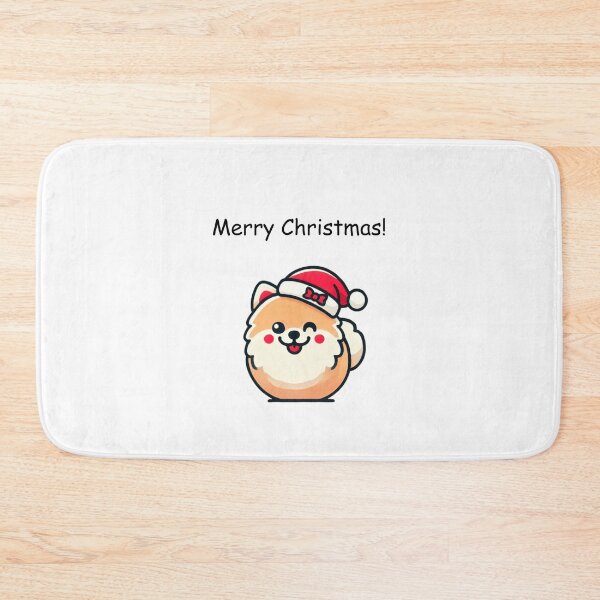 Item preview, Cute Pomeranian Christmas Greeting designed and sold by LovingPresence.