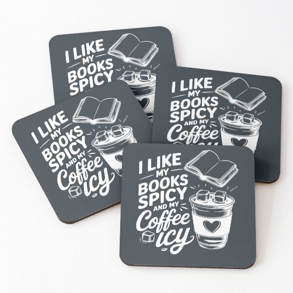 Item preview, I like my books spicy and my coffee icy designed and sold by ArtemeliaDesign.
