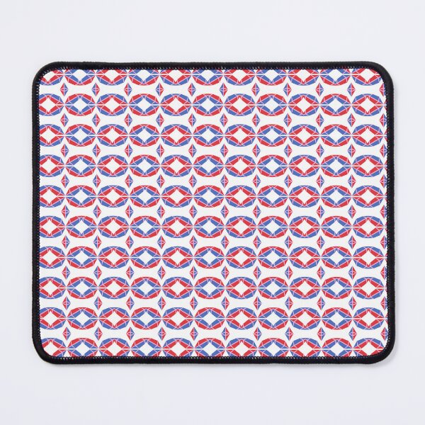 Item preview, Modern Geometric Red and Blue Pattern. designed and sold by Merbuda.