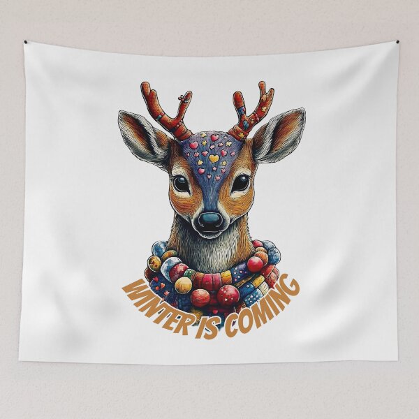 Item preview, Winter is Coming Reindeer designed and sold by BukkyStory.