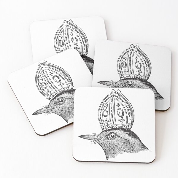 Item preview, Archbishop Bird: Vintage Illustration of a Bird in a Mitre designed and sold by GorinART.