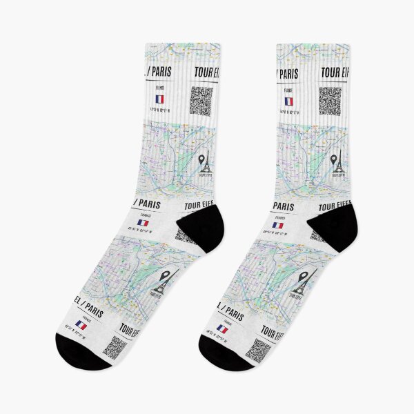 Item preview, Eiffel Tower QR Code Art - Paris Map & Travel Decor designed and sold by Psycho-Crazy.