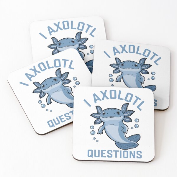 Item preview, I Axolotl Questions designed and sold by Angry Swan Designs.