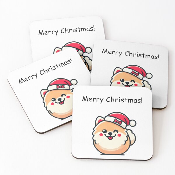 Item preview, Cute Pomeranian Christmas Greeting designed and sold by LovingPresence.