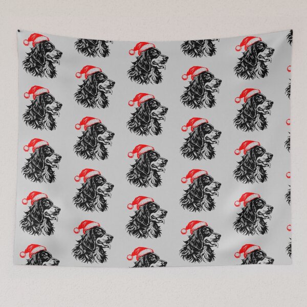 Item preview, Cocker Spaniel Santa Hat - Holiday Cheer designed and sold by JollyCritters.