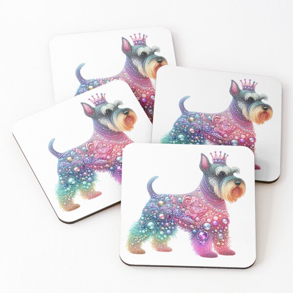 Item preview, Jewel-Encrusted cute Schnauzer with Elegant Details designed and sold by ideandesign.