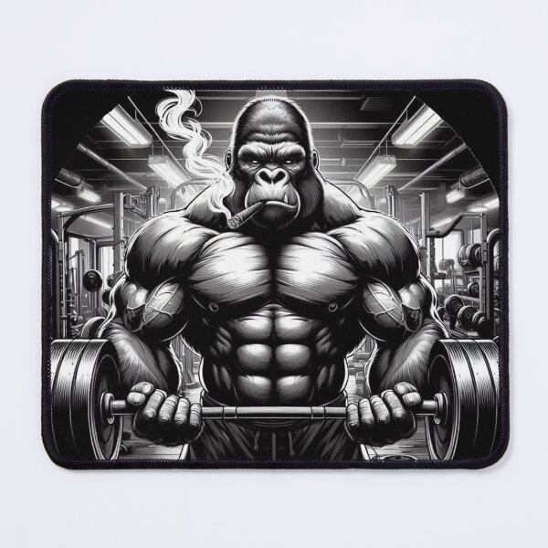 Item preview, Silver Back Gym Gorilla Stogie Curls designed and sold by neildoch.