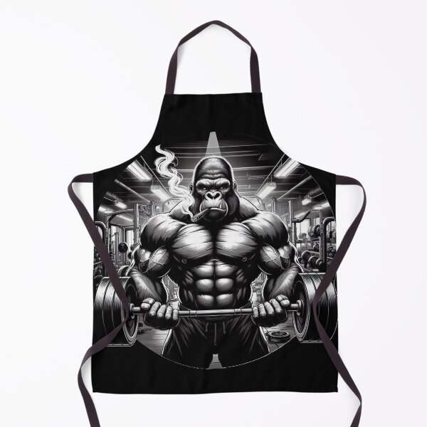 Item preview, Silver Back Gym Gorilla Stogie Curls designed and sold by neildoch.