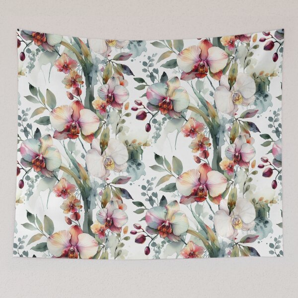 Item preview, Colorful Watercolor Style Orchids  designed and sold by Tina Veenstra.
