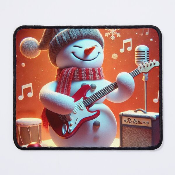Item preview, Snowman Shredding on Electric Guitar for the Holidays designed and sold by choder61.