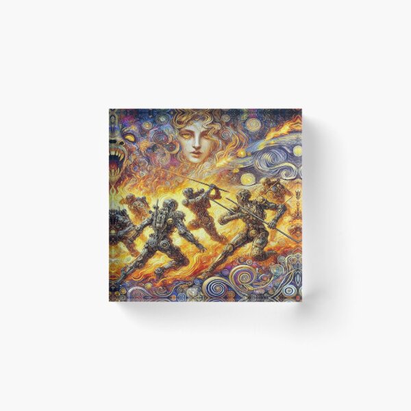 Item preview, The Eternal Battle in the Infernal Forest – Perfect Present designed and sold by Imaginarium of Chaos falcon88 .