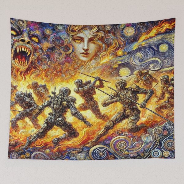 Item preview, The Eternal Battle in the Infernal Forest – Perfect Present designed and sold by Imaginarium of Chaos falcon88 .