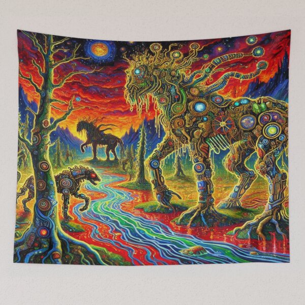 Item preview, Neon Beasts of the Wasteland – Perfect Present designed and sold by Imaginarium of Chaos falcon88 .