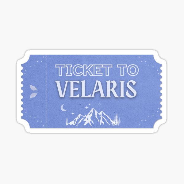 Item preview, Velaris Ticket designed and sold by BookishApparell.