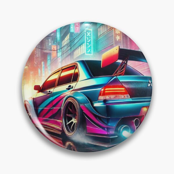 Item preview, Neon Beast: Mitsubishi Lancer Evolution IX Digital Artwork designed and sold by MJShop18.
