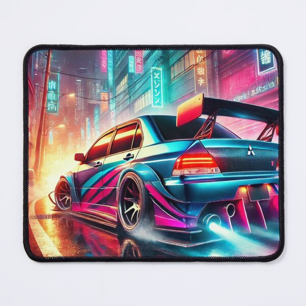 Item preview, Neon Beast: Mitsubishi Lancer Evolution IX Digital Artwork designed and sold by MJShop18.