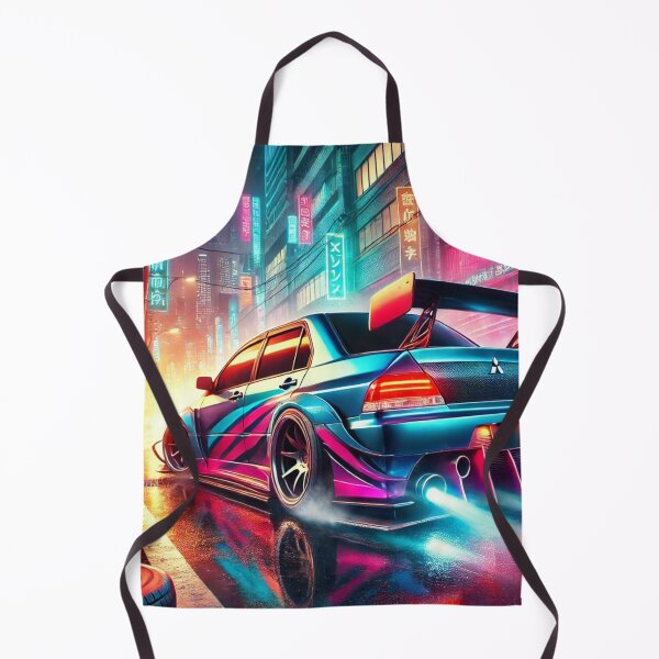 Item preview, Neon Beast: Mitsubishi Lancer Evolution IX Digital Artwork designed and sold by MJShop18.