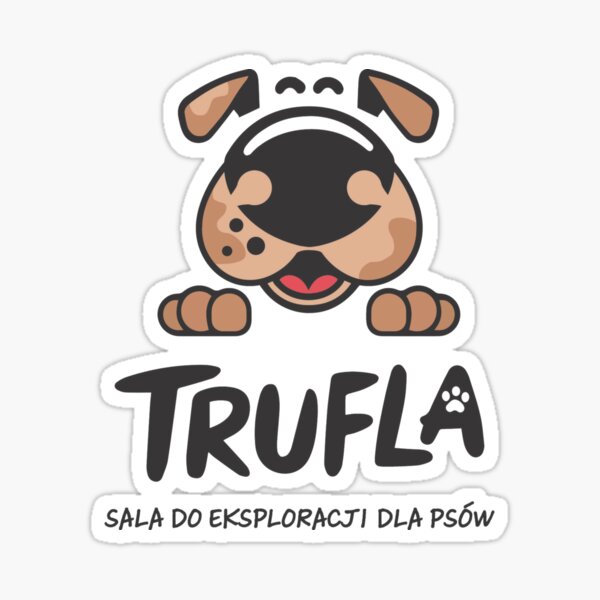 A truffle, a dog's nose. Sticker