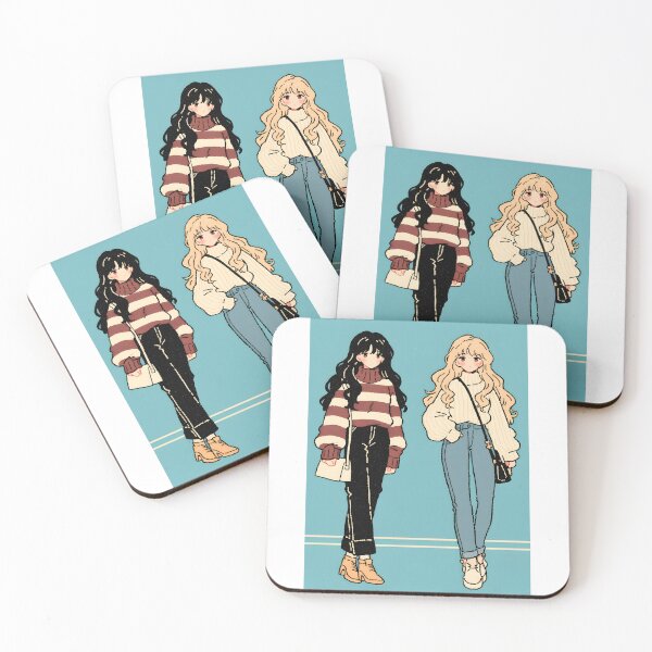 Item preview, Retro Manga Girls designed and sold by CoolMantras.