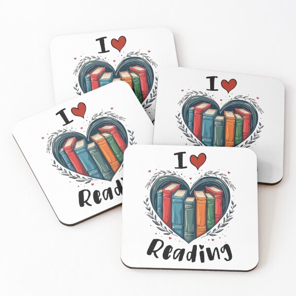 Item preview, I Love Reading Bookworm Heart designed and sold by HandicraftArt.