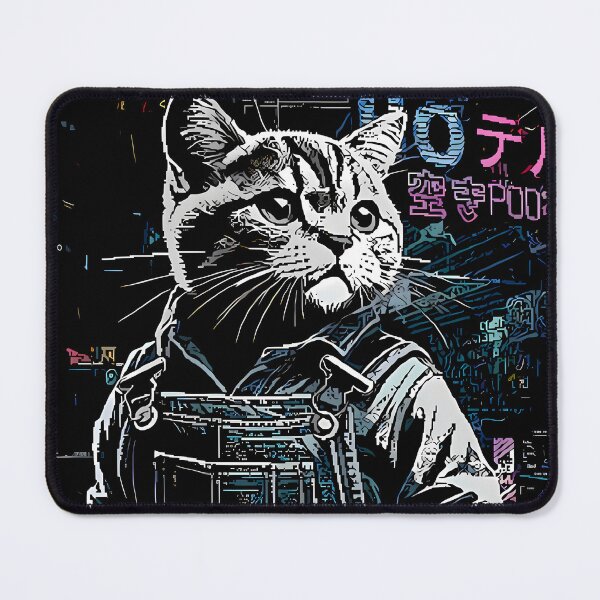 Item preview, Cyberpunk Cat designed and sold by Miksugou.