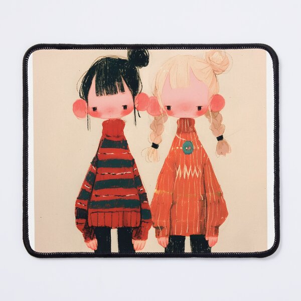 Item preview, Cute Sad Cartoon Girls designed and sold by CoolMantras.
