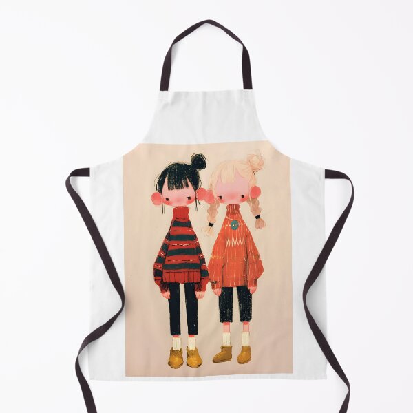Item preview, Cute Sad Cartoon Girls designed and sold by CoolMantras.