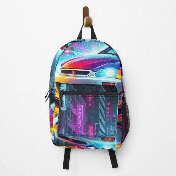 Item preview, Neon Thrill: Honda Civic Type R EK9 Street Art designed and sold by MJShop18.