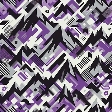 Artwork thumbnail, Purple Abstract Pattern by RuggedSchemes