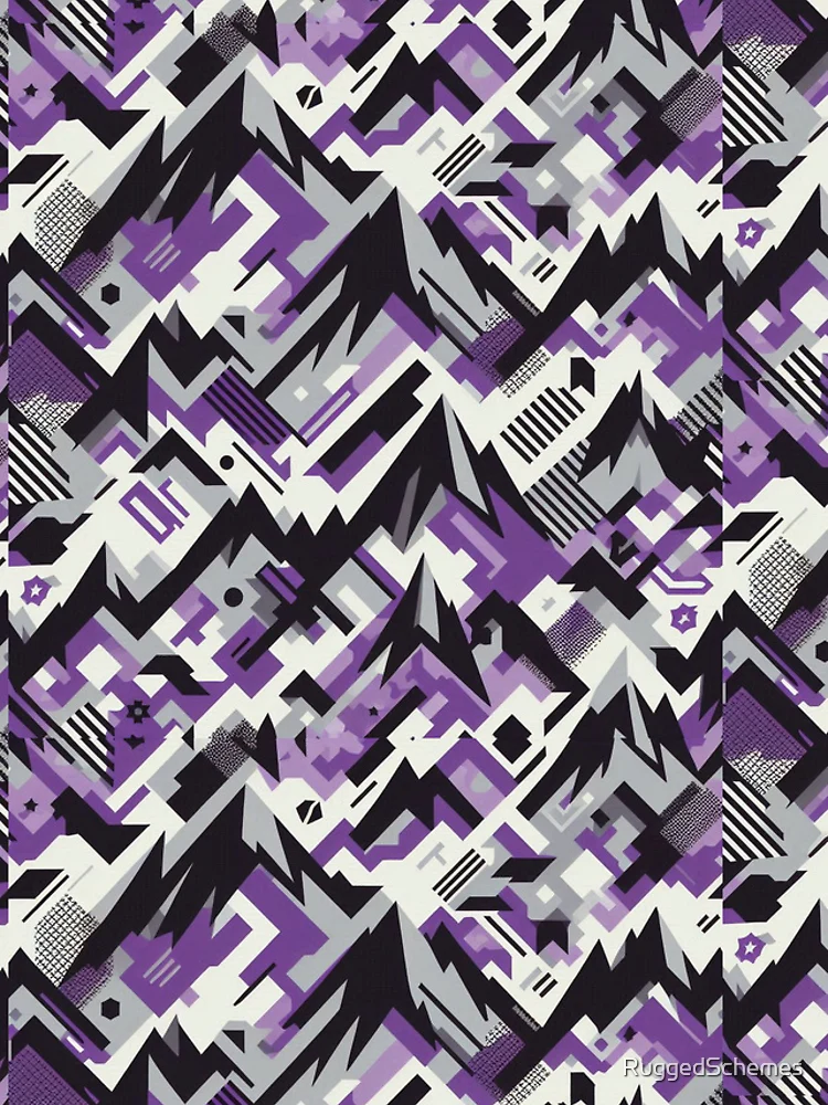 Thumbnail 4 of 4, iPhone Case, Purple Abstract Pattern designed and sold by RuggedSchemes.
