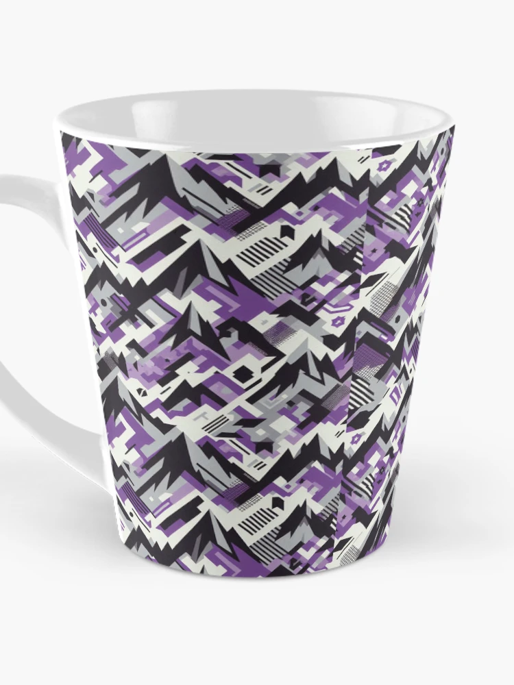 Thumbnail 3 of 4, Coffee Mug, Purple Abstract Pattern designed and sold by RuggedSchemes.