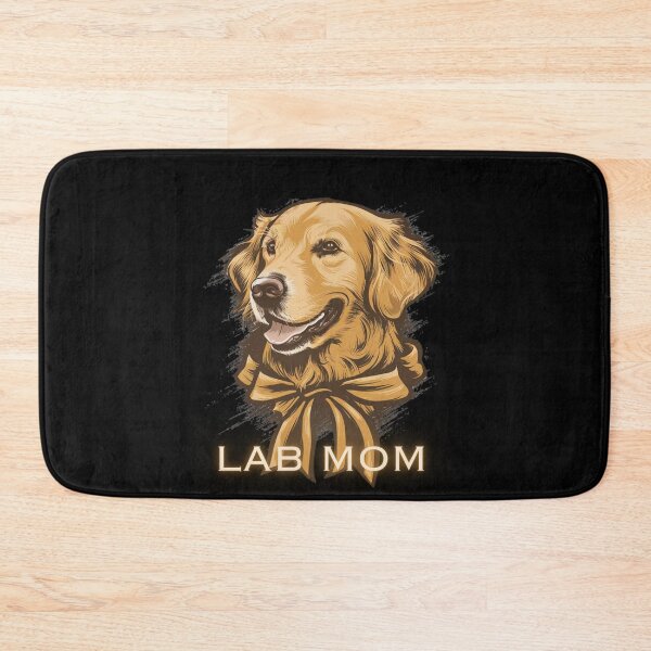 Item preview, Lab Mom - Cool Labrador Wearing Gold Necklace Ribbon  designed and sold by Smix Pixels.