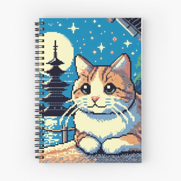 Item preview, Pixelart Cat in Japan designed and sold by TheMysticCats.