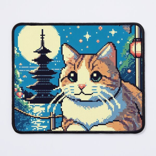 Item preview, Pixelart Cat in Japan designed and sold by TheMysticCats.