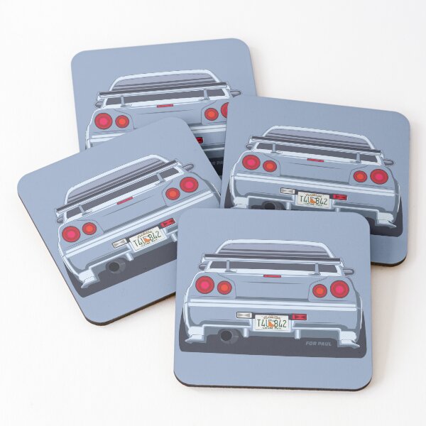 Item preview, For Paul - JDM R34 GT-R Tribute Art designed and sold by UPPrints.