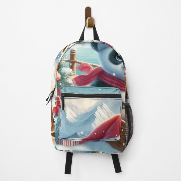 Item preview, "Adorable Winter Wonderland Panda with Christmas Gifts and Sailboat" designed and sold by choder61.