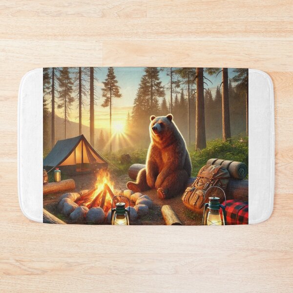 Item preview, Cute Bear Camping designed and sold by ArtQueen777.