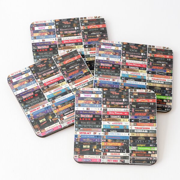 Item preview, Greatest Films of the1990s - Vintage 90s VHS Cassette Print designed and sold by Mr Mustard Prints.