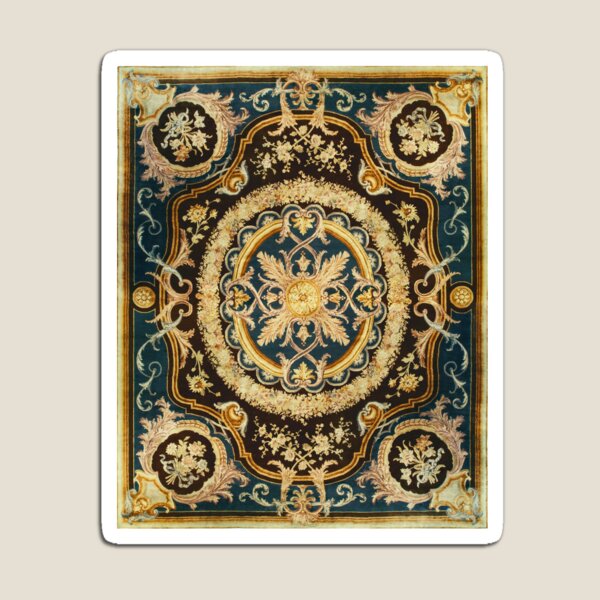 Louis XIV Savonnerie French Floral Carpet Print Magnet for Sale by Vicky  Brago-Mitchell®