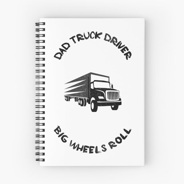 Item preview, Dad truck driver. Big wheels roll designed and sold by FirstTimeTees.