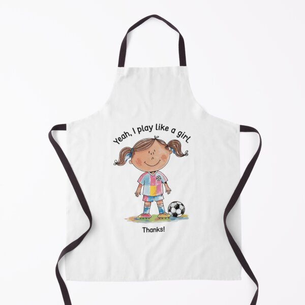 Item preview, Play like a girl, Soccer, football, funnyfits70, Humor, Funny, retro, vintage, funny quotes, animal humor, designed and sold by FunnyFits70.