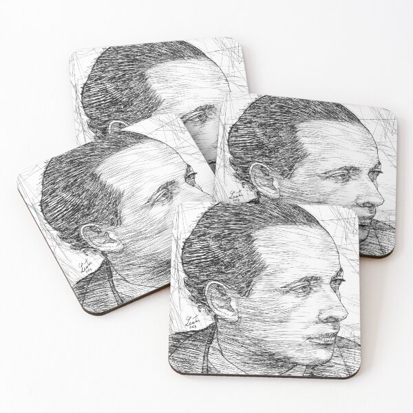 Item preview, LOUIS ARAGON ink portrait .1 designed and sold by lautir.