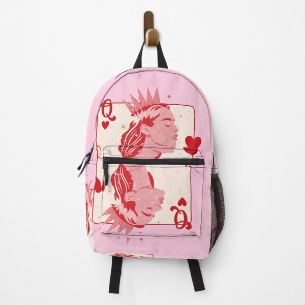 Item preview, Queen of Hearts Red and Pink Preppy Art designed and sold by Magic Love Art Print.