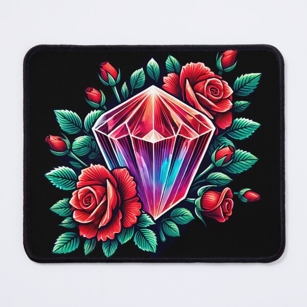 Item preview, Stunning crystal with red roses designed and sold by CharmSpell.